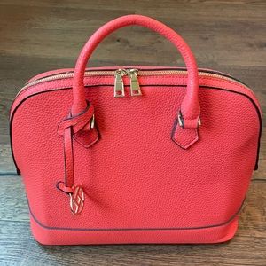 NWT scratched Coral/Red Handbag